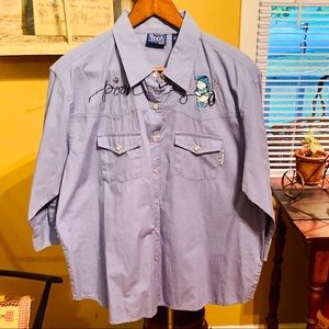 Vintage Pooh Blouse X Large